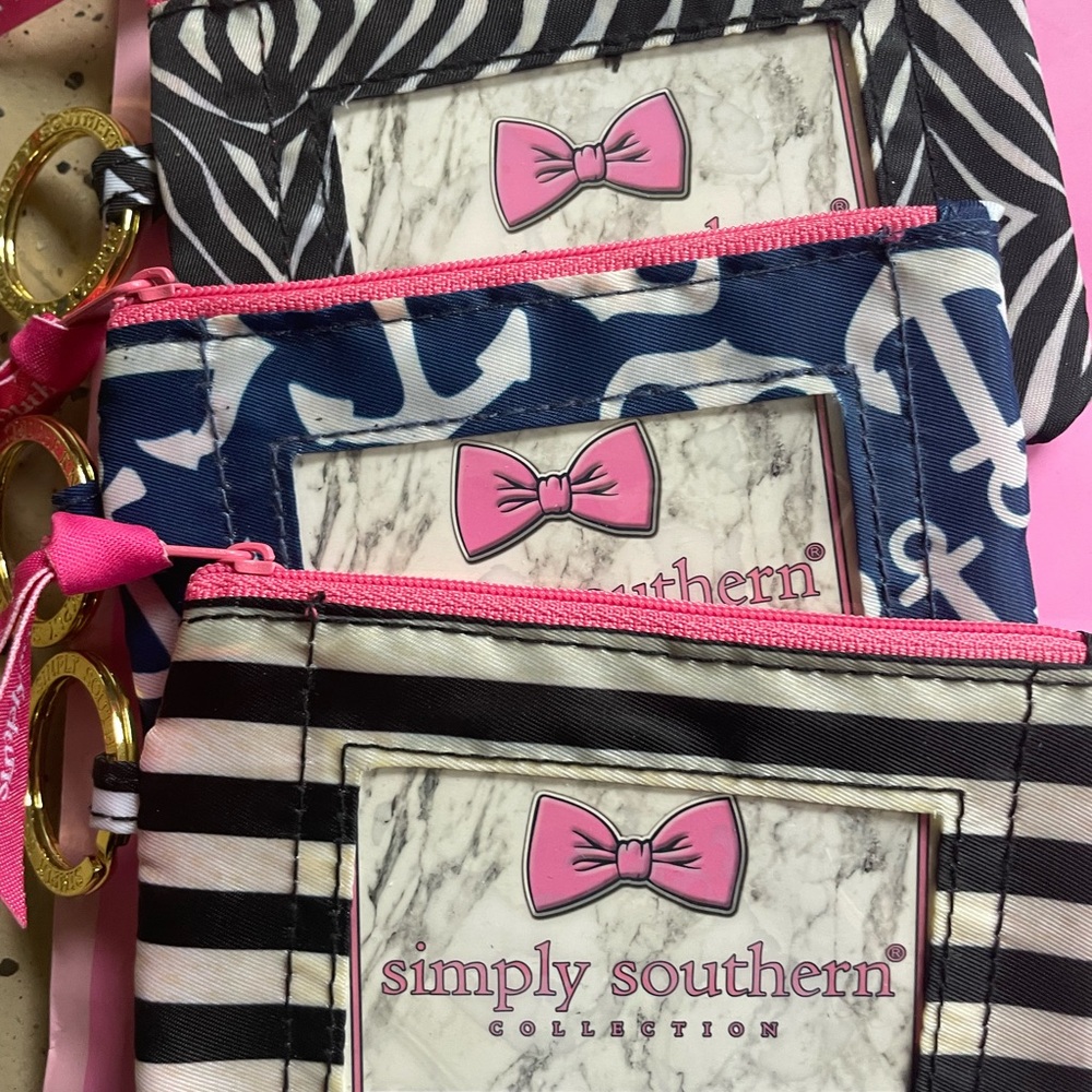 3 Simply, Southern change purse/keychains.